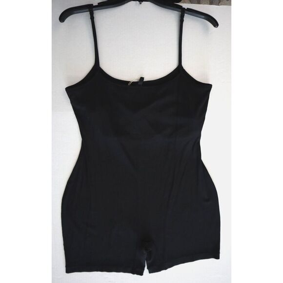 SKIMS OS-MDT-2695 Women's Sz XL Onyx Black Soft Lounge One-Piece Bodysuit - Picture 8 of 10